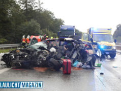 Schwerer Unfall auf Autobahn 4: Fahrer lebensgefährlich verletzt