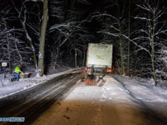 Auch am Morgen gab es spiegelglatte Straßen
