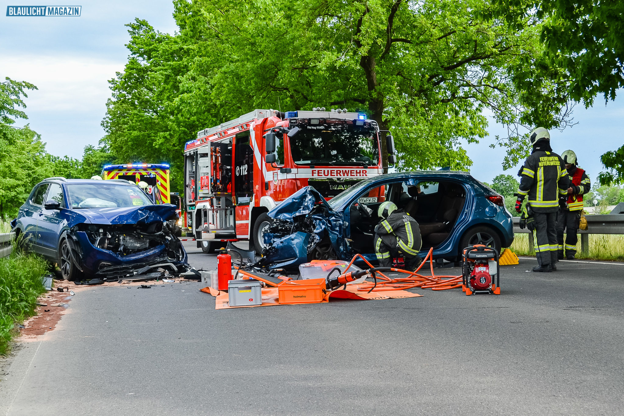 Schwerer Unfall Auf Der B96 Bei Hoyerswerda | Blaulicht-Magazin.net