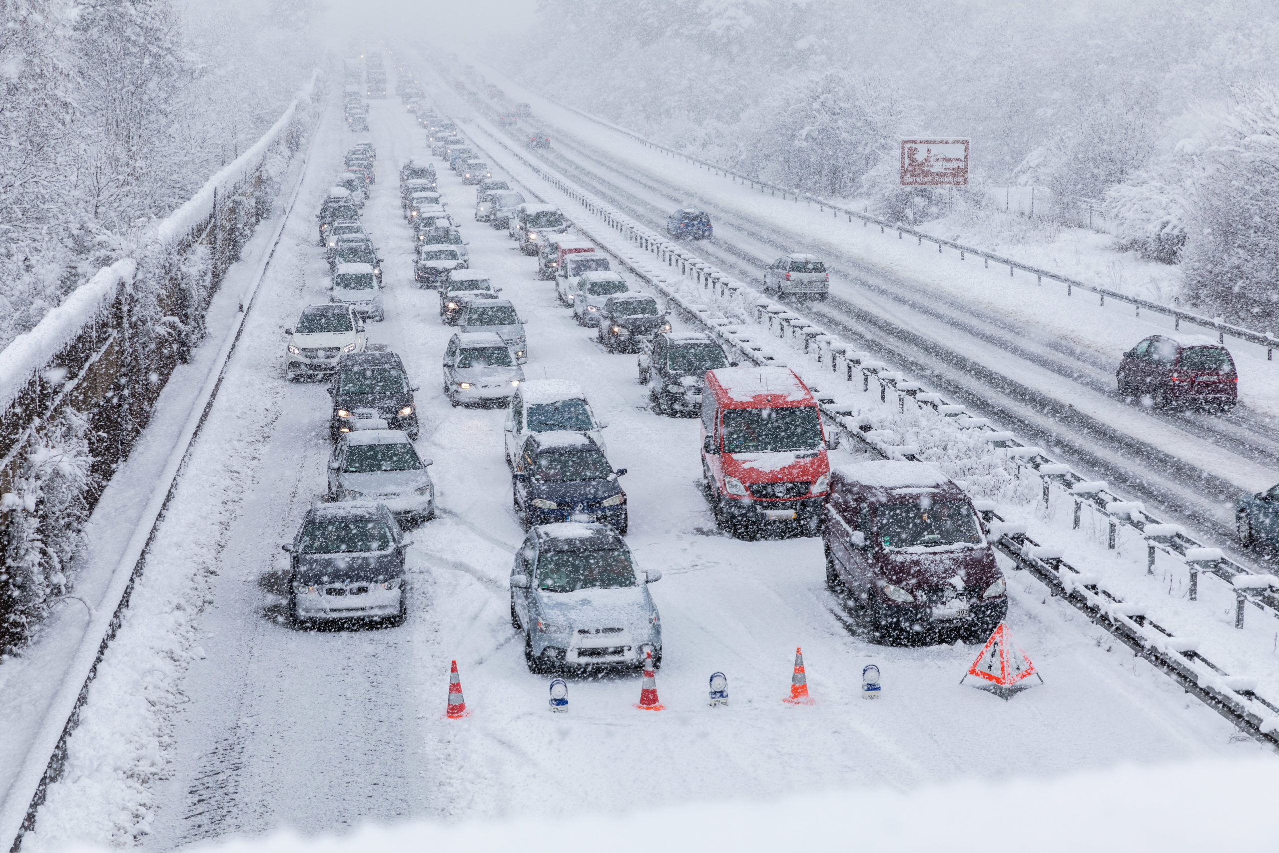 Rückblick: Schneechaos auf der A4 in Ostsachsen