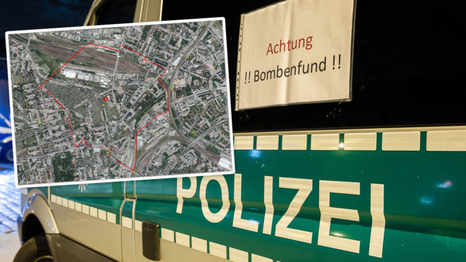 Aktuell Große Evakuierung in Dresden nach Bombenfund Blaulicht