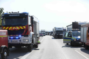BAB4/Uhyst – Schwerer Unfall auf der Autobahn – LKW fahren aufeinander