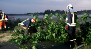 Unwetter in Sachsen: Feuerwehr nach Sturm im Dauereinsatz