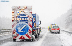 THW sorgte wieder für fließenden Weihnachtsverkehr auf der A4