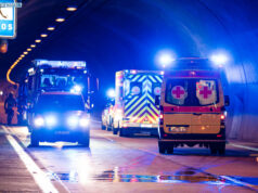 Feuerwehr probt Ernstfall im Tunnel Könisghainer Berge