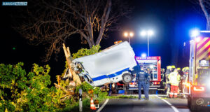 Transporter gegen Baum: 35-jähriger Mann stirbt auf S100 bei Kamenz