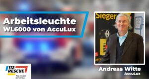 112RESCUE: AccuLux stellt neuen Arbeitsscheinwerfer vor