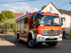 Erster Einsatz für das neue HLF 10 der FF Lichtenberg