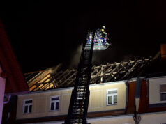 Dachstuhlbrand in Bautzen – Feuerwehr rettet Katzen aus Wohnung