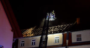 Dachstuhlbrand in Bautzen – Feuerwehr rettet Katzen aus Wohnung