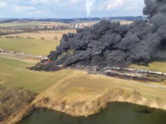 Zugunglück in Tschechien: Waggons voller Benzol in Vollbrand
