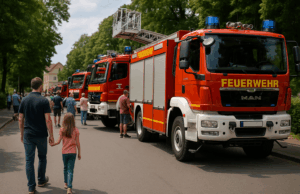 Waldbrand-Technik und Feuerwehr zum Anfassen: 2. Blaulichtmeile in Taubenheim am 14. Juni