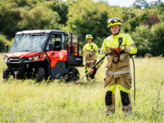 Vorführung auf der FLORIAN: Waldbrandbekämpfung bei Kroatien-Projekt