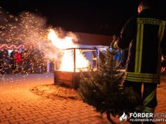 Weihnachtsbaumverbrennen am Samstag in Pulsnitz