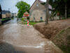 Verschlammte Straßen nach Unwetter bei Bautzen